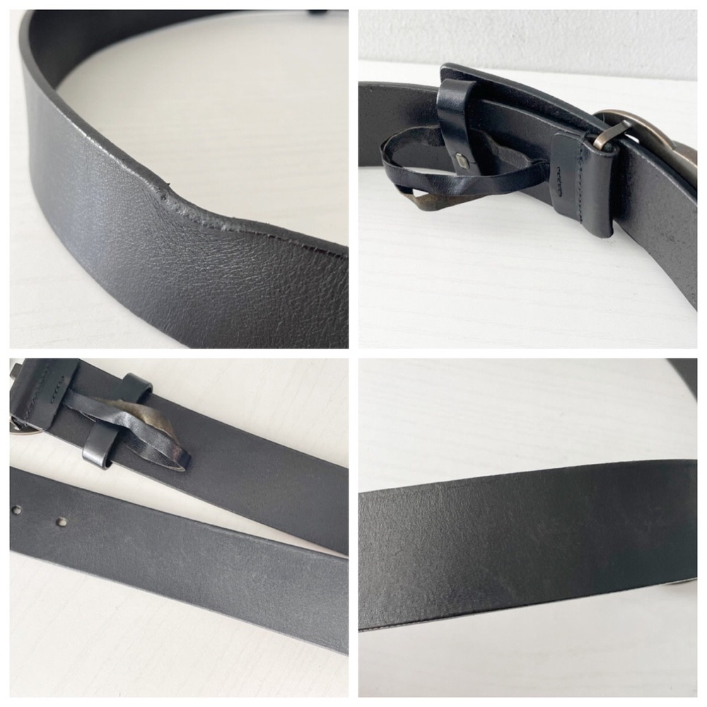 Gucci Black Leather Solid Bronze Interlocking Gg … - image 7